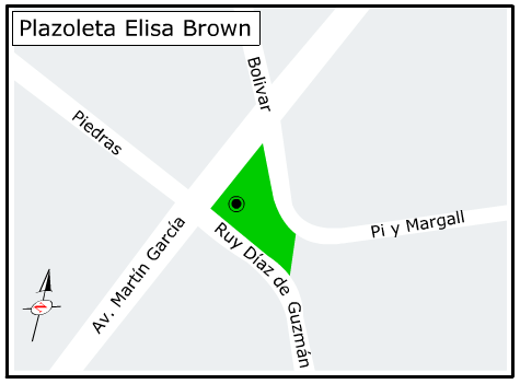 Plano Plazoleta Elisa Brown