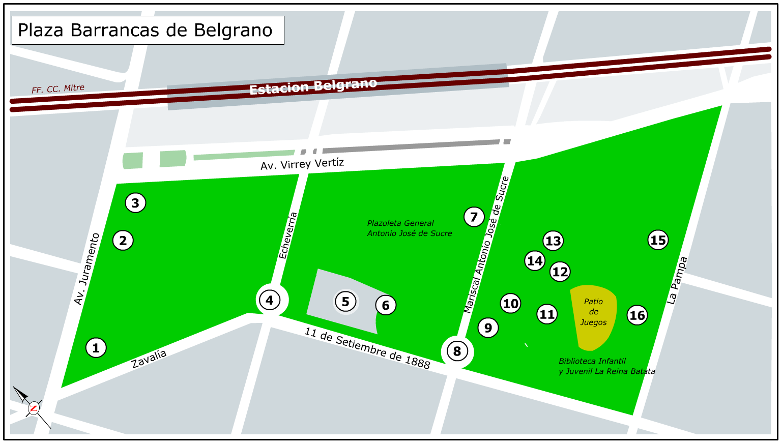 Plaza Barrancas de Belgrano