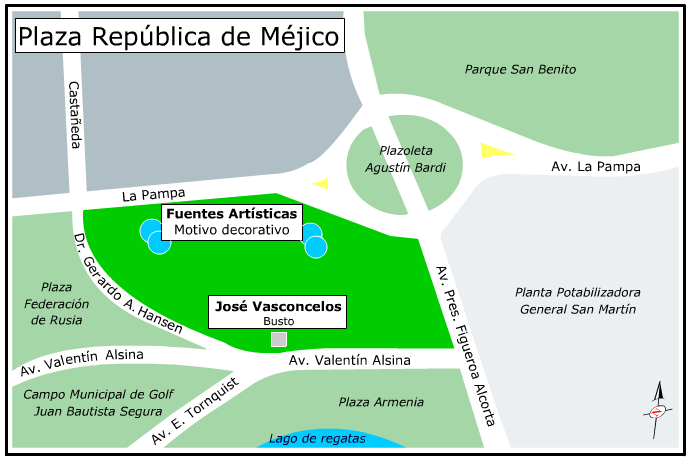 Plaza República de Méjico