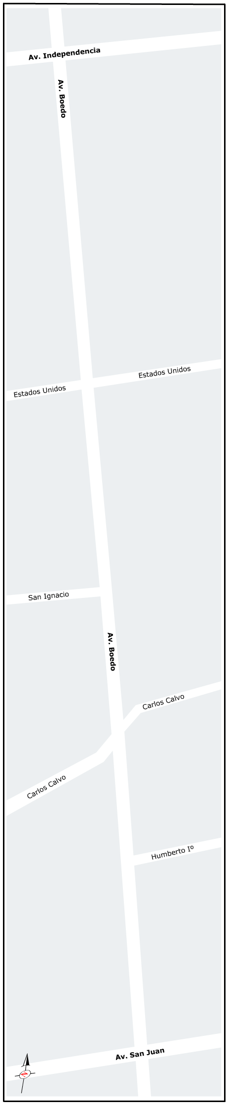 Mapa interactivo de Avenida Boedo