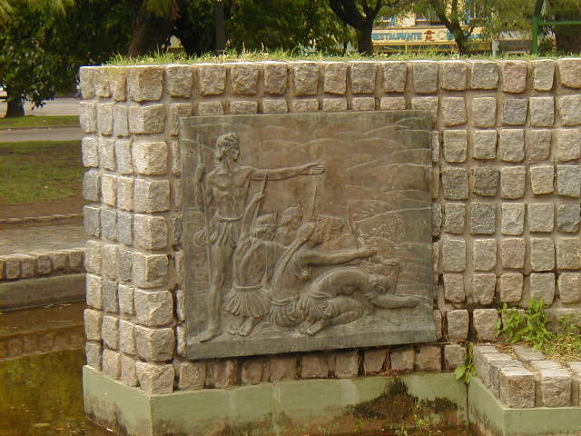 Gratitud al dios de la lluvia por el agua caida