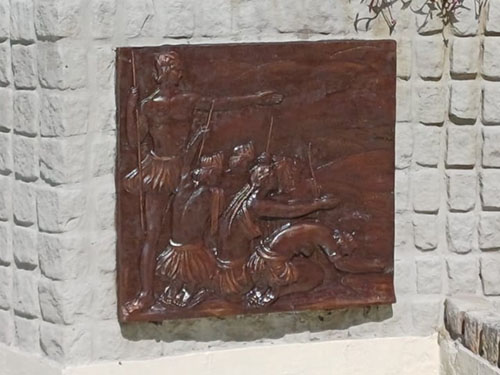 Gratitud al dios de la lluvia por el agua caída 