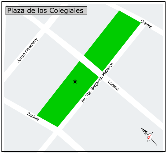 Plano de la Plaza de los Colegiales