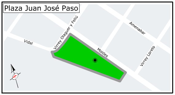 Plano Plaza Juan José Paso