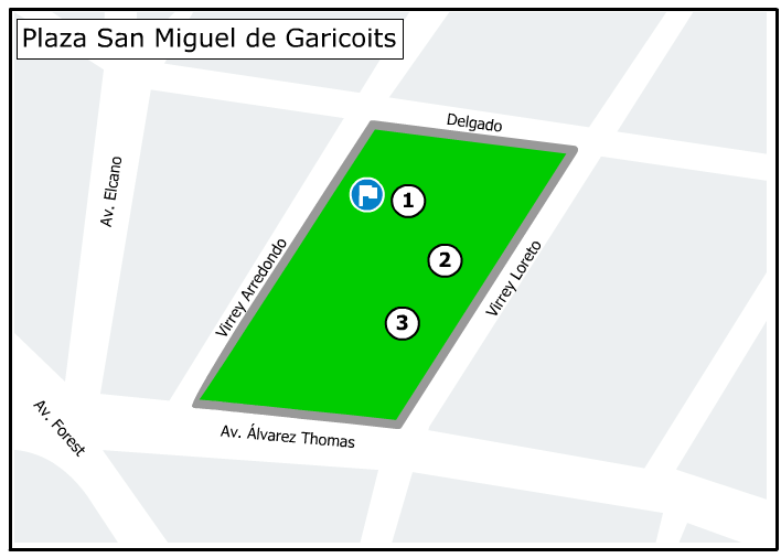 Plano Plaza San Miguel de Garicoits