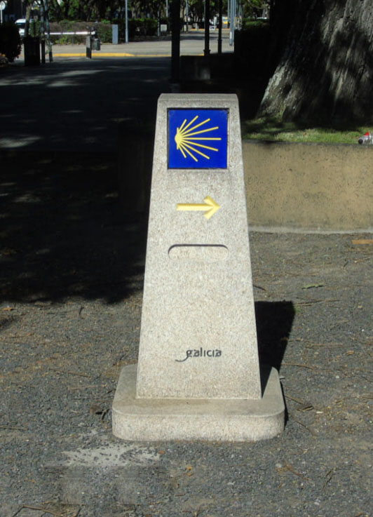 Mojón del Camino de Santiago