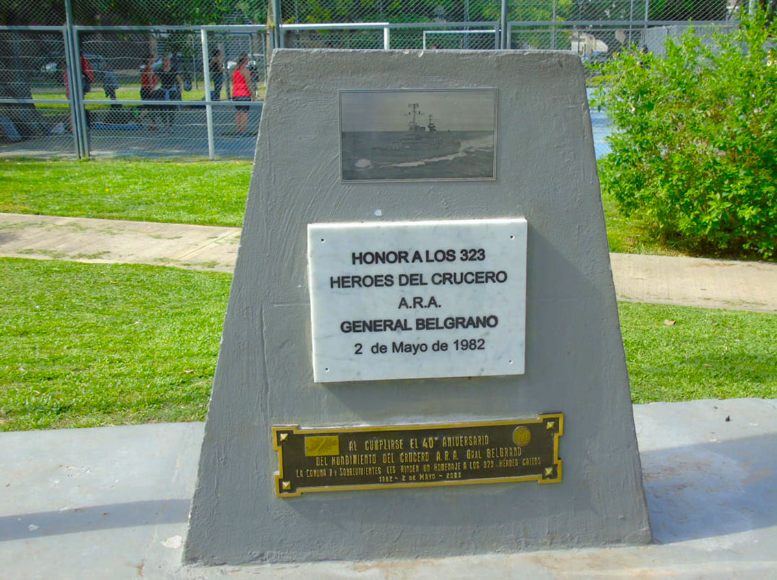 Homenaje a los 323 Héroes del Crucero A.R.A. General Belgrano