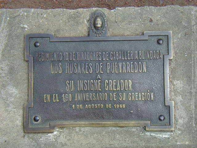 HOMENAJE A JUAN MARTIN DE PUEYRREDON