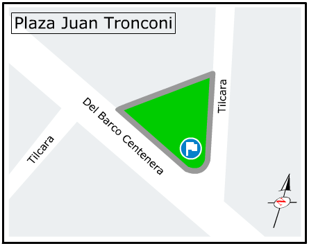 Plano Plaza Juan Tronconi