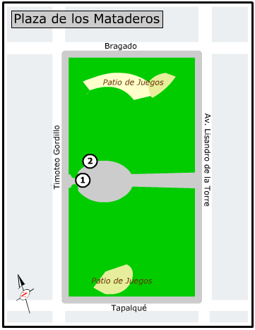 Plano de la Plaza de los Mataderos