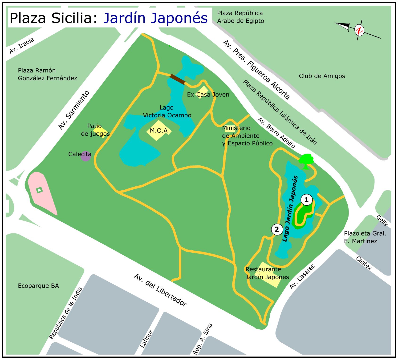 Plaza Sicilia: Jardín Japonés