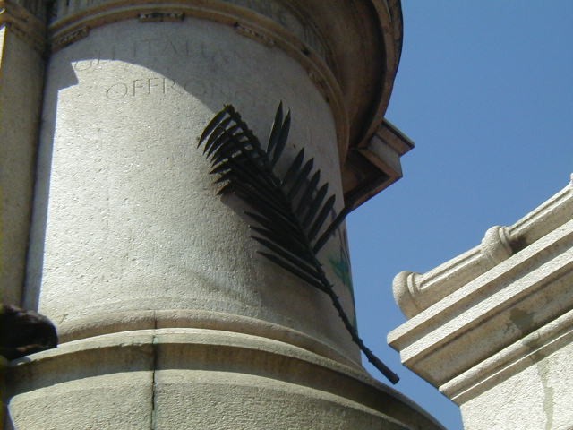 CORONA Y PALMA DE BRONCE