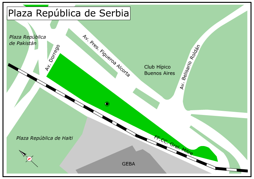 Plaza República de Serbia