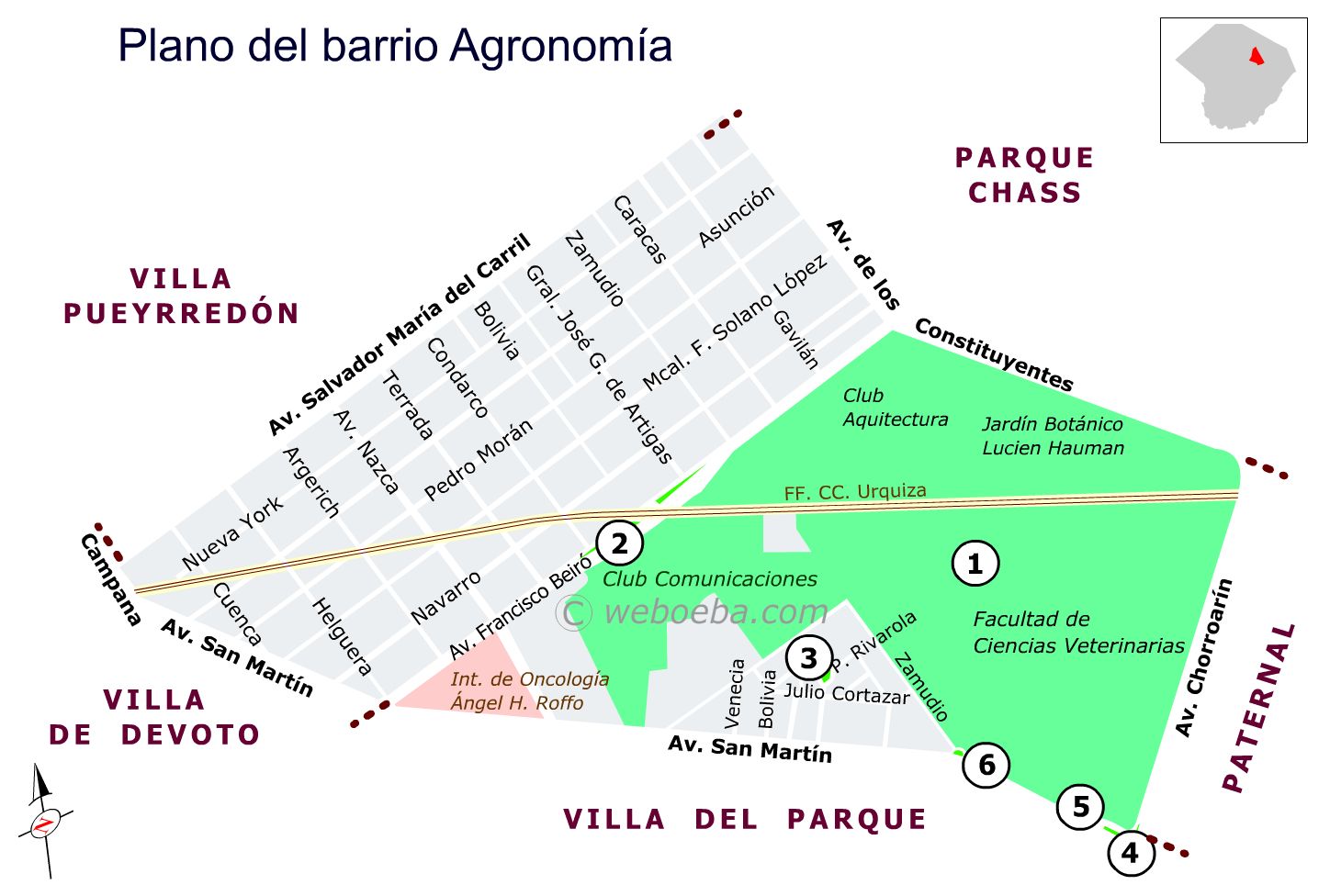 Mapa patrimonial de Agronomía en formato JPG
