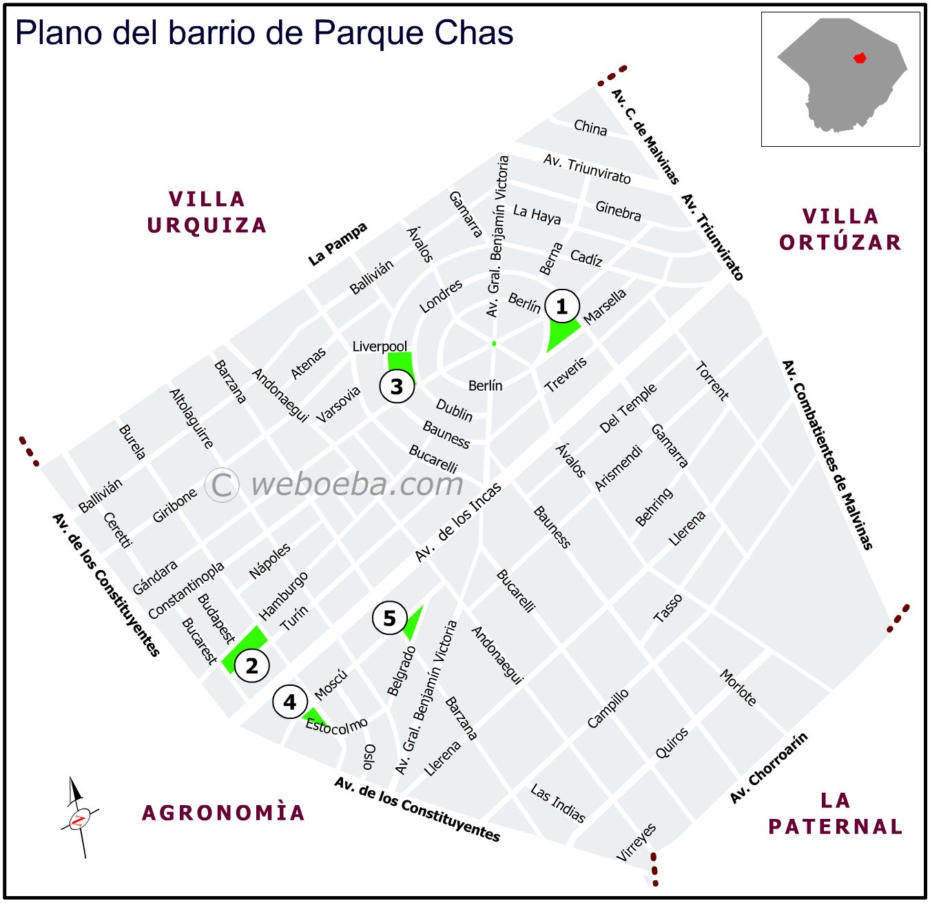 Plano de Parque Chas