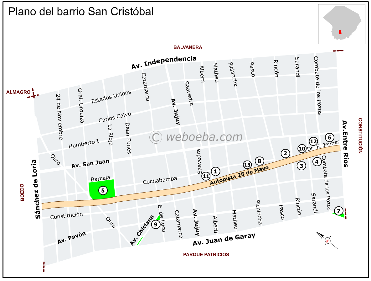 Plano de San Cristóbal