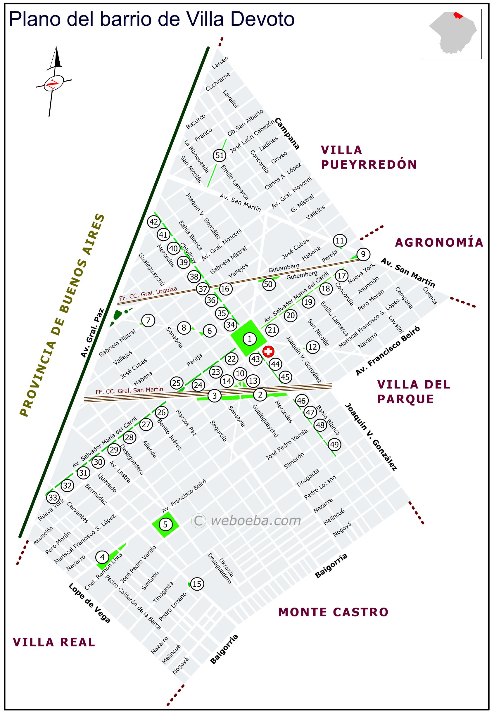 Plano de Villa Devoto