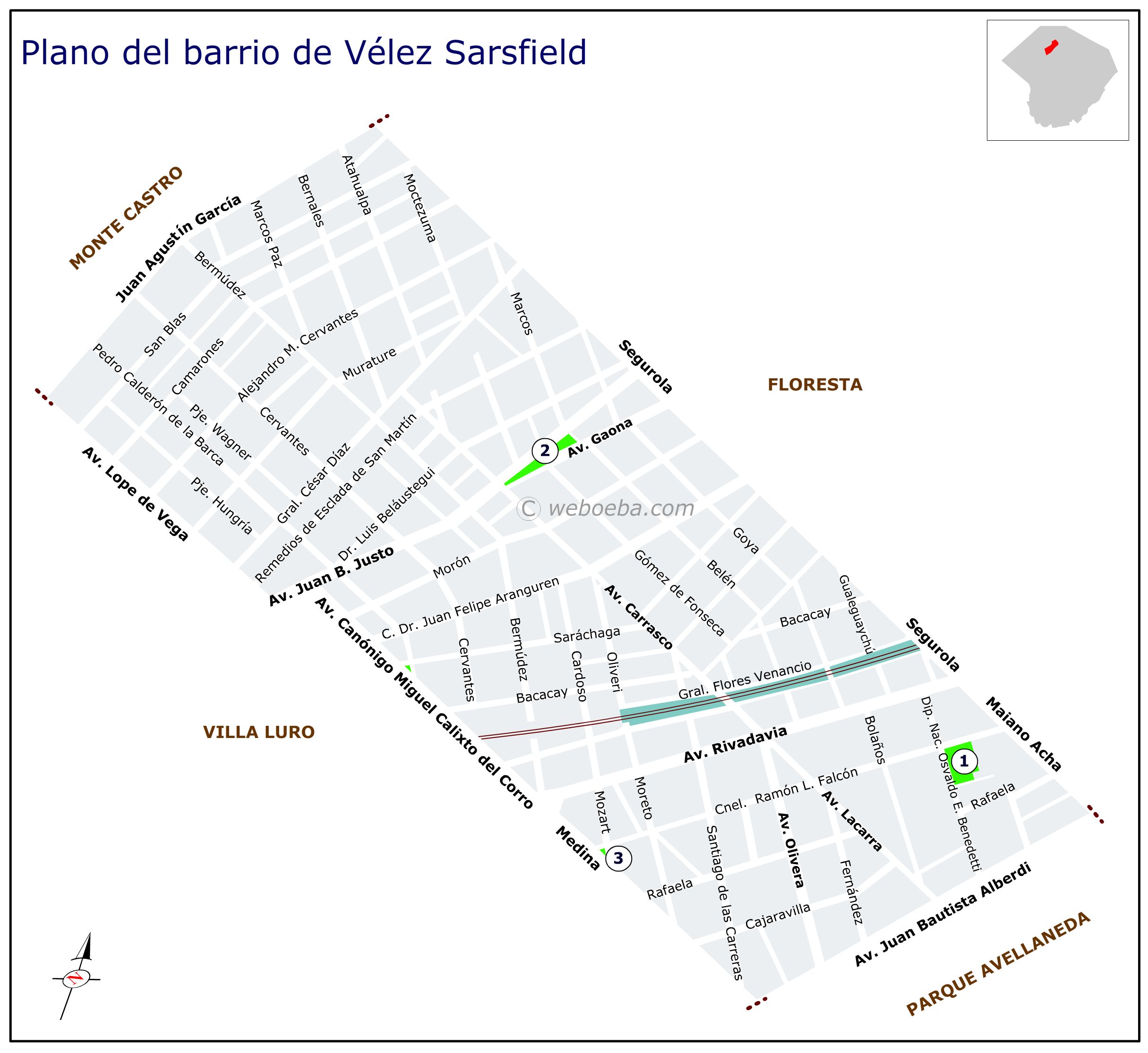 Plano de Vélez Sarsfield