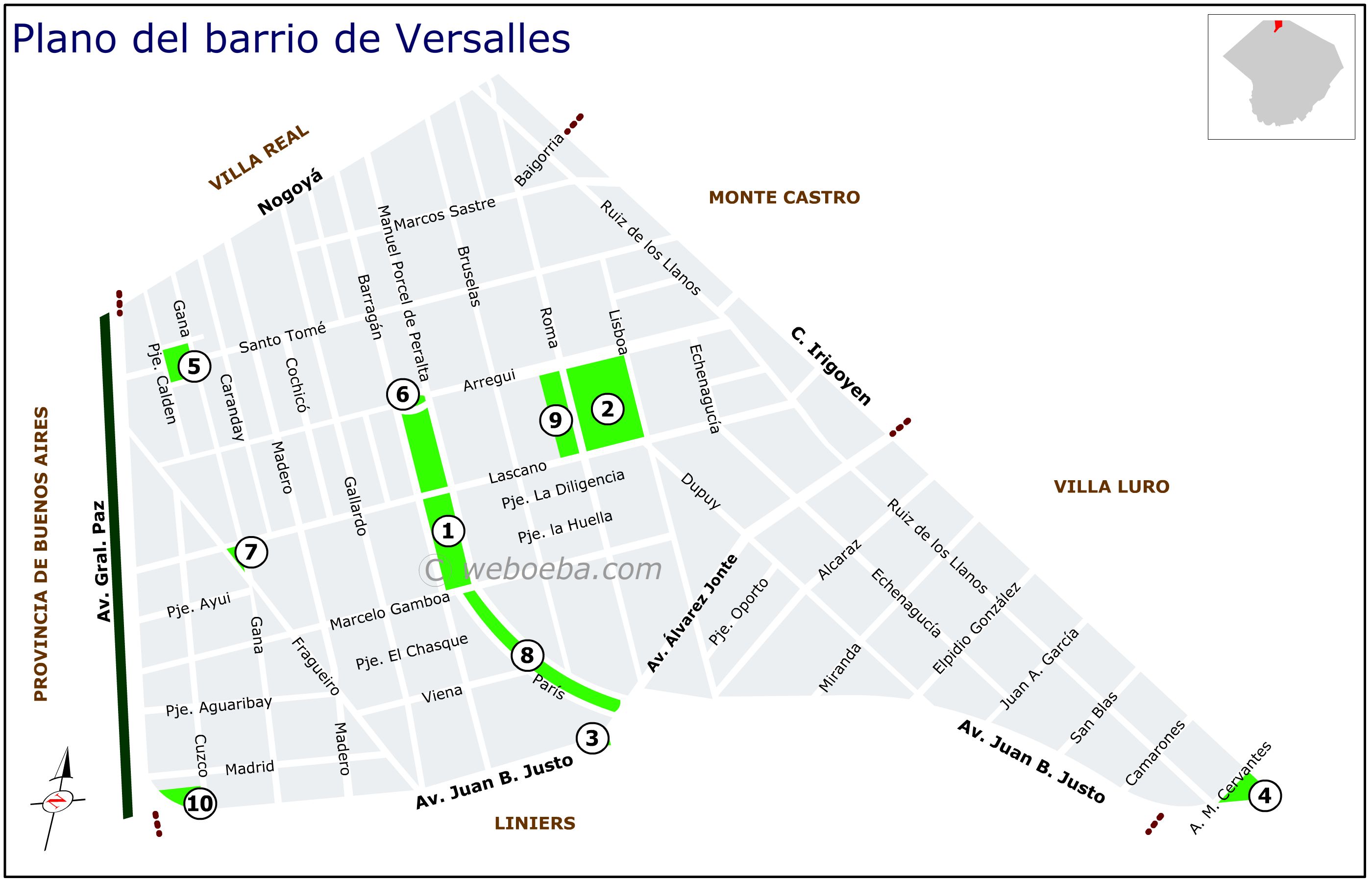 Plano de Versalles