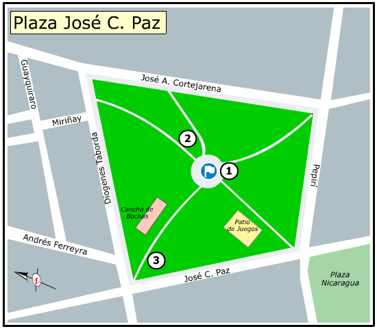 Plano Plaza Dr. José C. Paz