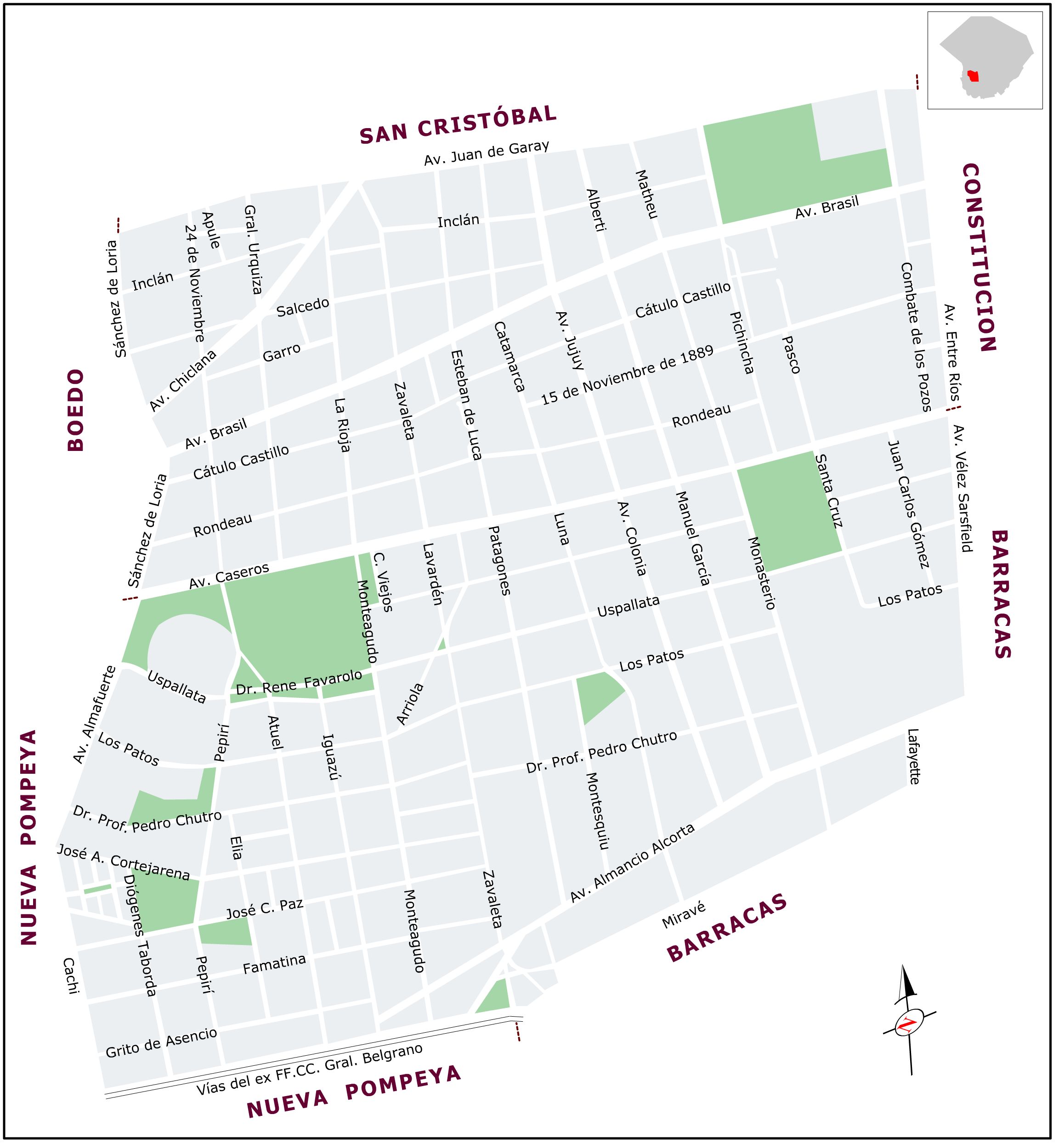 Mapa Parque Patricios