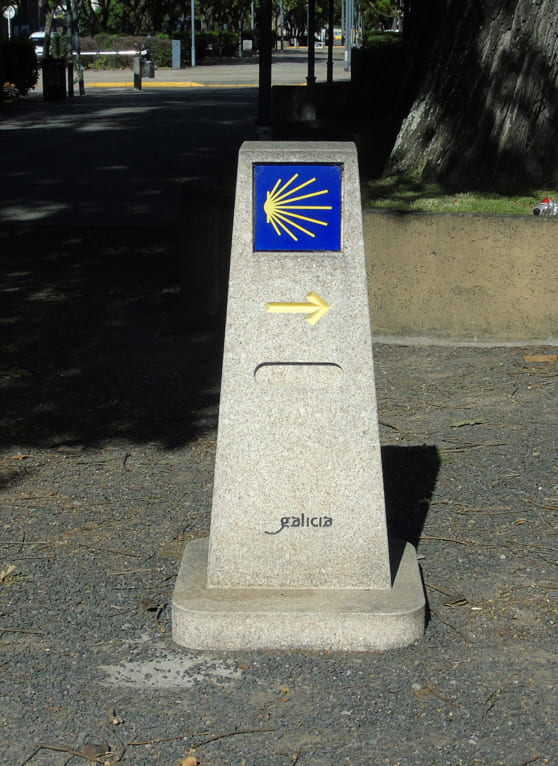 Mojón del Camino de Santiago