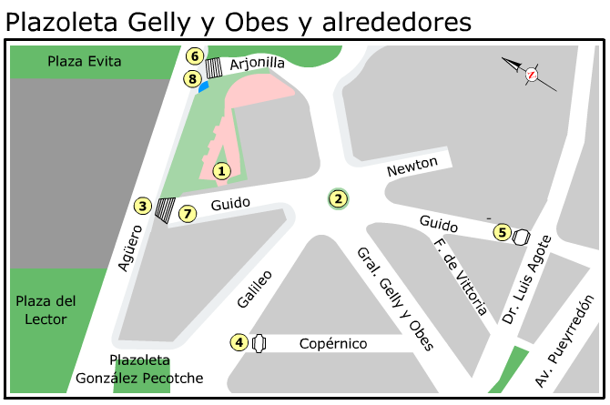 Plano Plaza Gelly y Obes