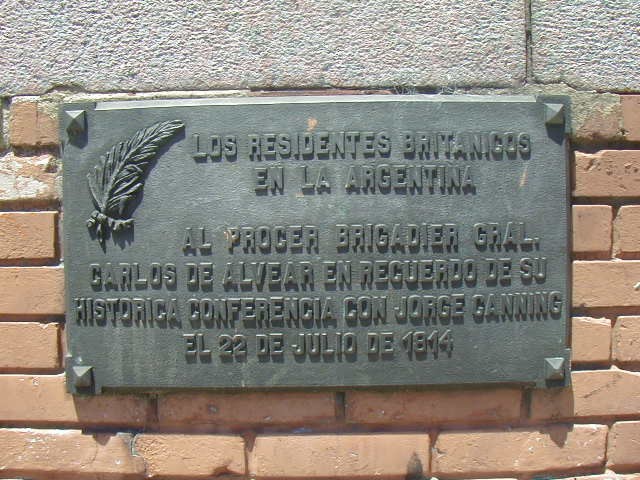 HOMENAJE AL GENERAL CARLOS MARIA DE ALVEAR