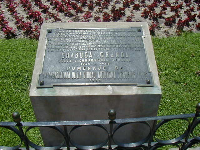 Placa conmemorativa original año 2002