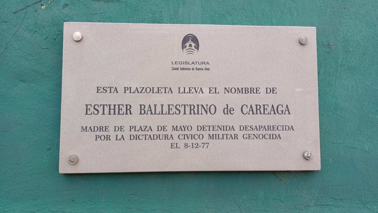 Plazoleta Esther Ballestrino de Careaga