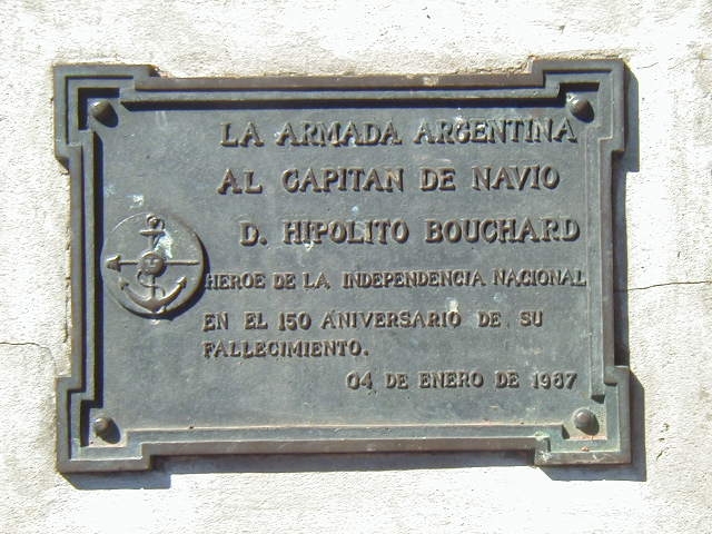 Homenaje a Hipólito Bouchard de la Armada Argentina