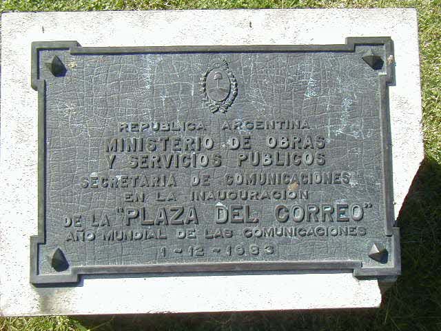 Homenaje inauguración de la Plaza del Correo