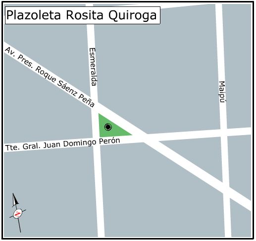 Plano de la Plazoleta Rosita Quiroga