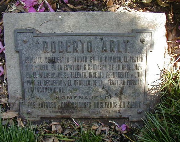 Placa Roberto Arlt