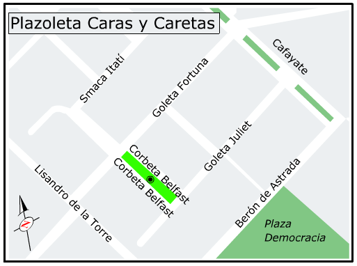 Plano Plazoleta Caras y Caretas