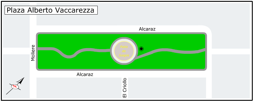 Plano de la Plazoleta Alberto Vaccarezza