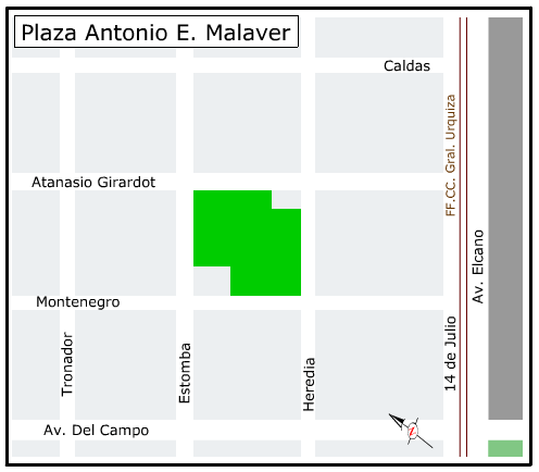 Ubicación Plaza A. E. Malaver.