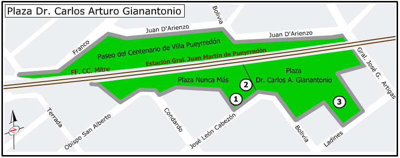 Plano Plaza Dr. Carlos Arturo Gianantonio