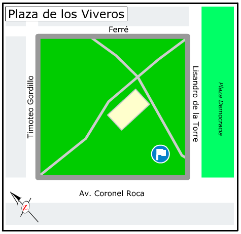 Plano Plaza de los Viveros