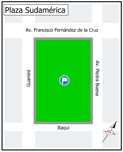 Plano Plaza Sudamérica